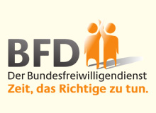 Logo: Der Bundesfreiwilligendienst. Zeit, das Richtige zu tun.